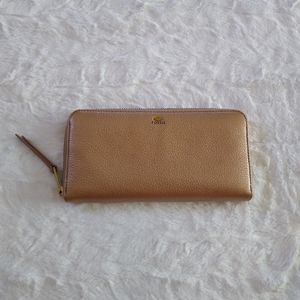 Fossil Metallic Leather Wallet